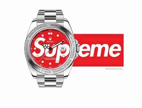 collabo rolex supreme|supreme x rolex dates.